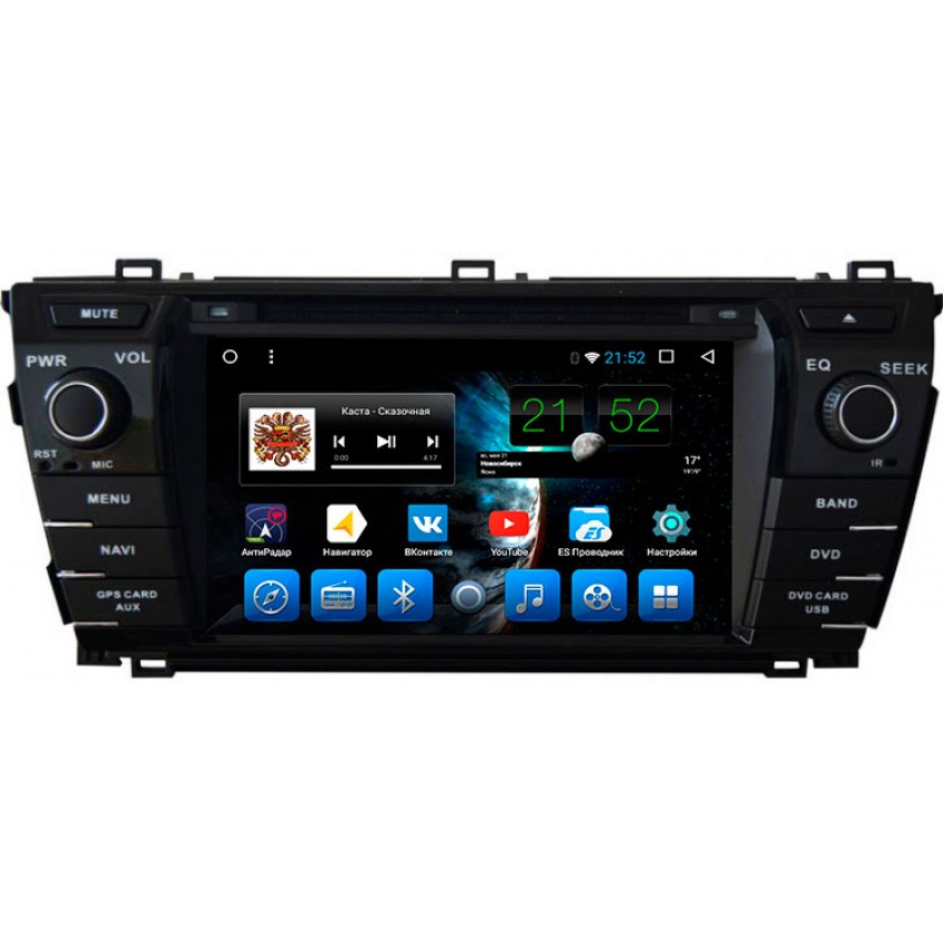 Штатная мультимедийная система на OS Android 10.1 для Toyota Corolla E180