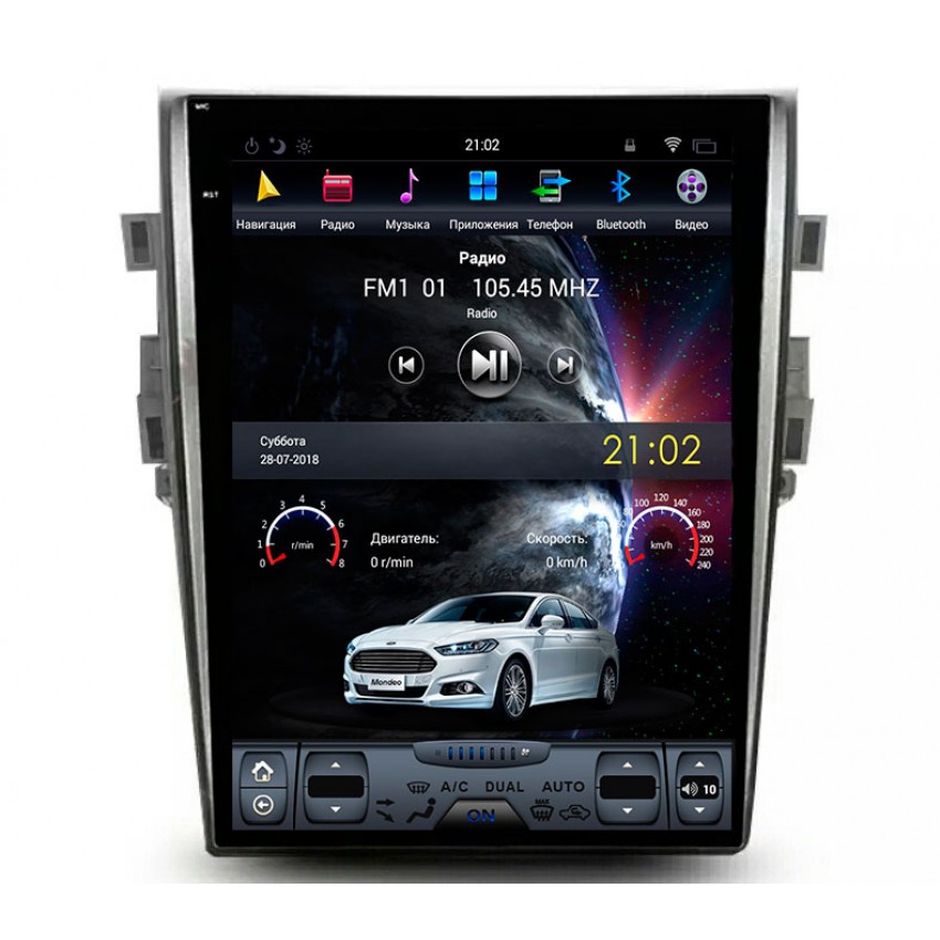 Мультимедийная система Mankana BST-1201S в стиле Tesla для Ford Mondeo V 14-19г на OS Android, Экран 12,1"