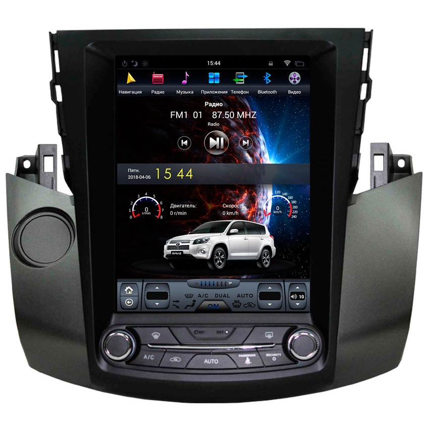 Мультимедийная система Mankana BST-1121S в стиле Tesla для Toyota Rav4 06-12г на OS Android, Экран 9,7"