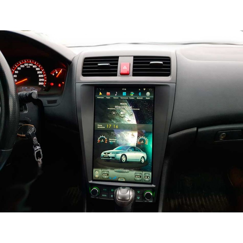 Мультимедийная система Mankana BST-1228S в стиле Tesla для Honda Accord 7 02-07г на OS Android, Экран 12,1"