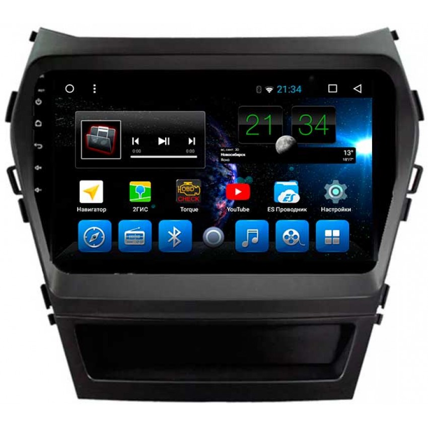 Головное устройство Mankana BS-09734 для Hyundai Santa Fe III , IX45 12-18г на OS Android, Экран 9"