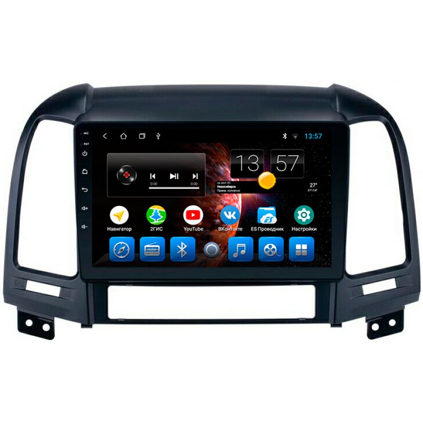 Головное устройство Mankana BS-09059 для Hyundai Santa Fe II 05-12г на OS Android, Экран 9"