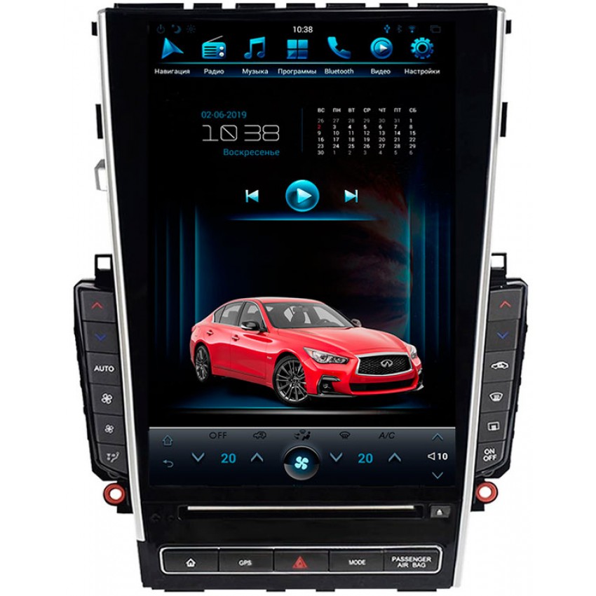 Мультимедийная система Mankana BST-12113 в стиле Tesla для Infiniti Q50 13-19г на OS Android Экран 12,1" 