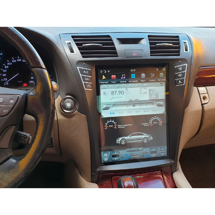 Мультимедийная система Mankana BST-1303X в стиле Tesla для Lexus LS 06-12г на OS Android, Экран 12,1"
