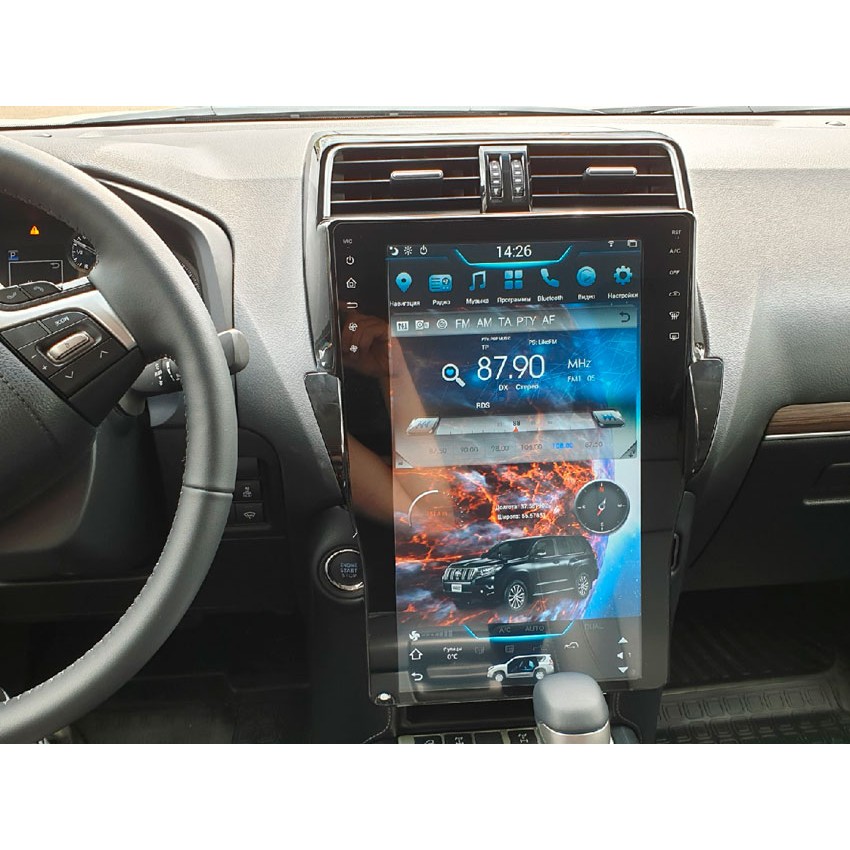 Мультимедийная система Mankana BST-1805S в стиле Tesla для Toyota Prado 150 17-24г на OS Android, Экран 16"