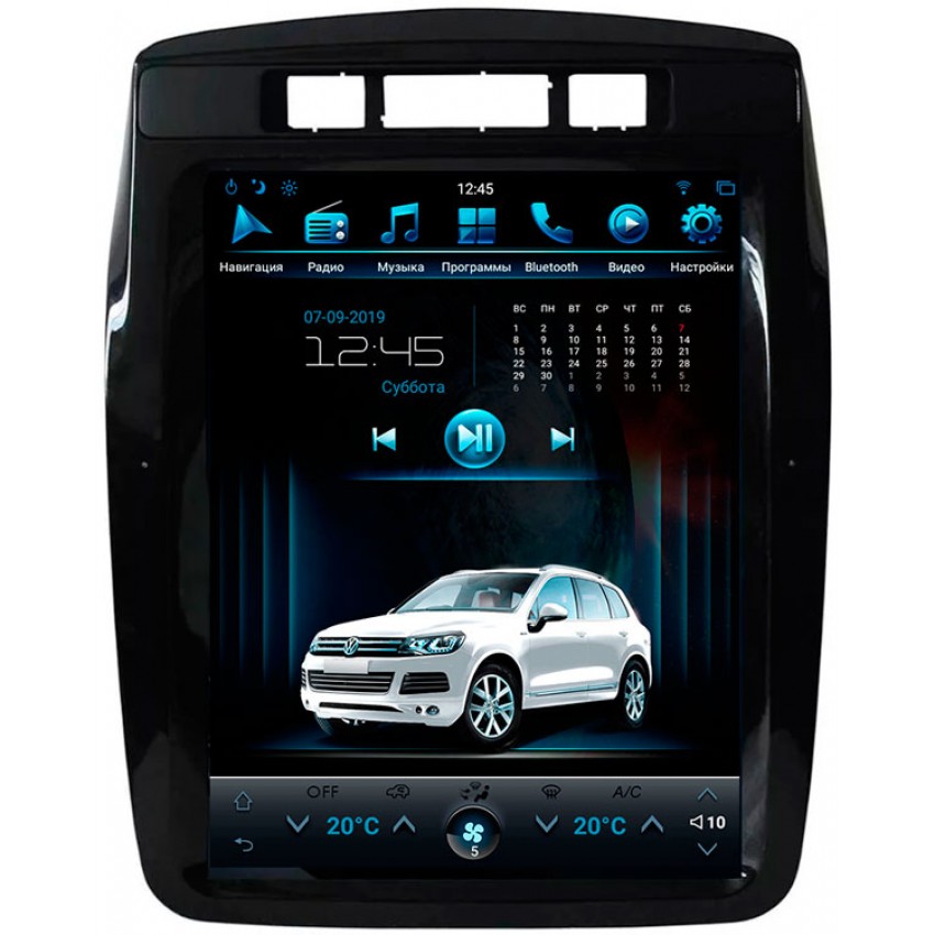 Мультимедийная система Mankana BST-1108S в стиле Тесла для VW Touareg 10-18г на OS Android, Экран 10,4"