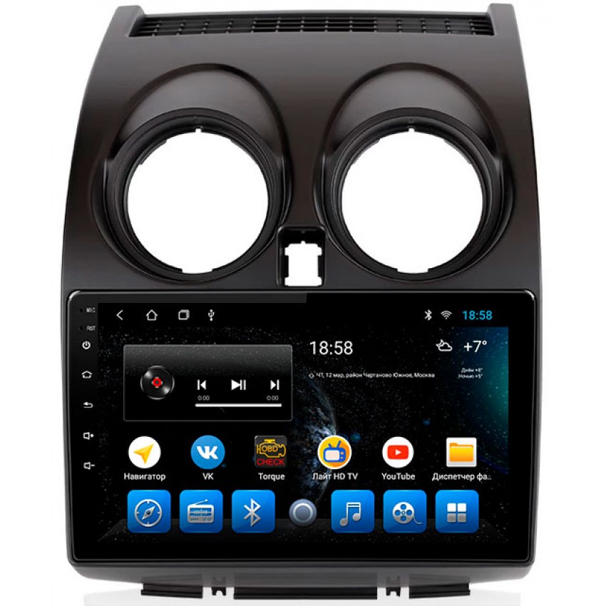 Головное устройство Mankana BS-09072 для Nissan Qashqai J10 на OS Android, Экран 9"