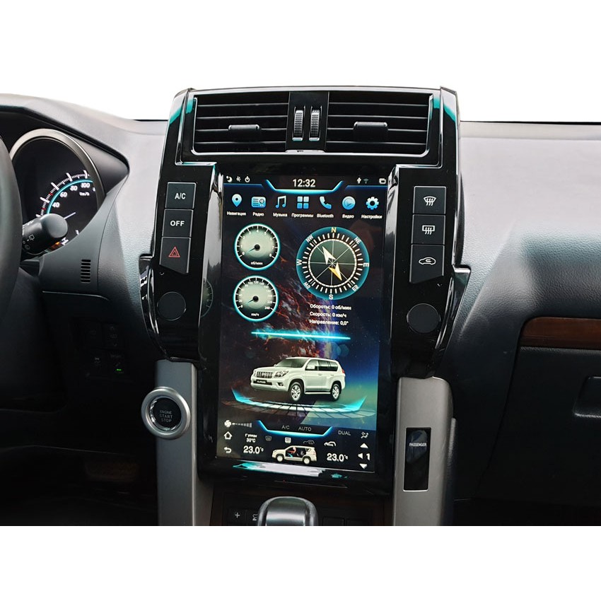 Мультимедийная система Mankana BST-1802S в стиле Tesla для Toyota Prado 150 09-13г на OS Android, Экран 13,6"