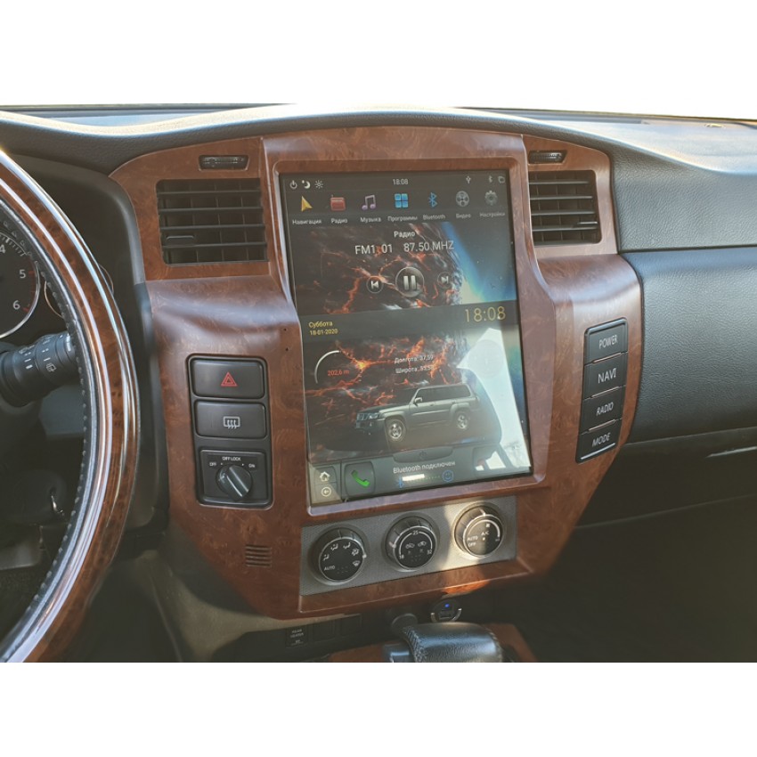 Мультимедийная система Mankana BST-1270X в стиле Tesla для Nissan Patrol Y61 на OS Android, Экран 12,1"