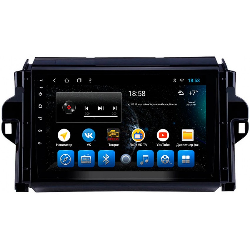 Головное устройство Mankana BS-09286 для Toyota Fortuner 16-21 на OS Android, Экран 9"