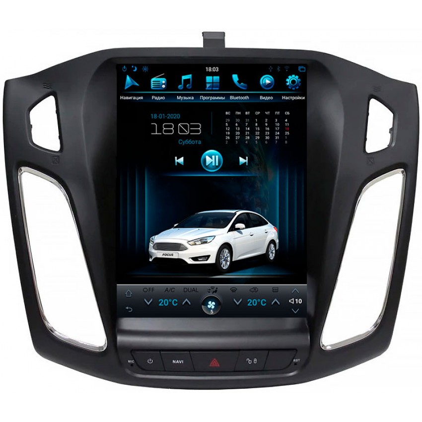 Мультимедийная система Mankana BST-1003S в стиле Tesla для Ford Focus III 11-19г на OS Android, Экран 9,7"