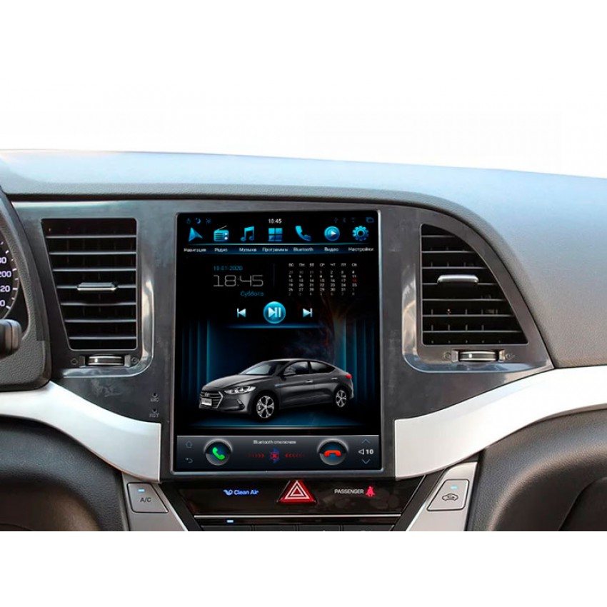 Мультимедийная система Mankana BST-1061S в стиле Tesla для Hyundai Elantra 15-18 на OS Android, Экран 12,1"