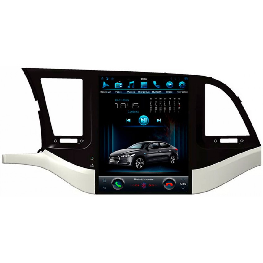 Мультимедийная система Mankana BST-1061S в стиле Tesla для Hyundai Elantra 15-18 на OS Android, Экран 12,1"