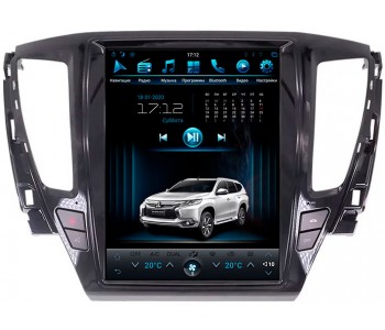 Штатное головное устройство для Mitsubishi Pajero Sport 2016-2020 Экран 12,1"