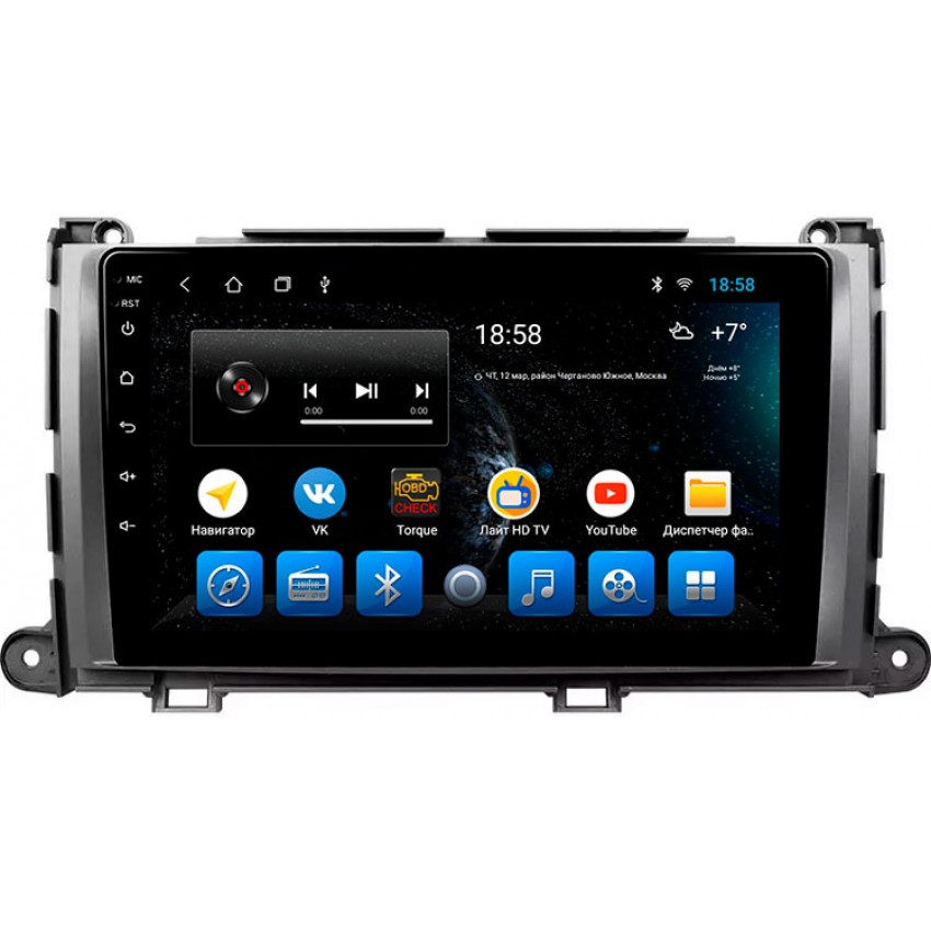 Головное устройство Mankana BS-09086 для Toyota Sienna XL30 на OS Android, Экран 9"