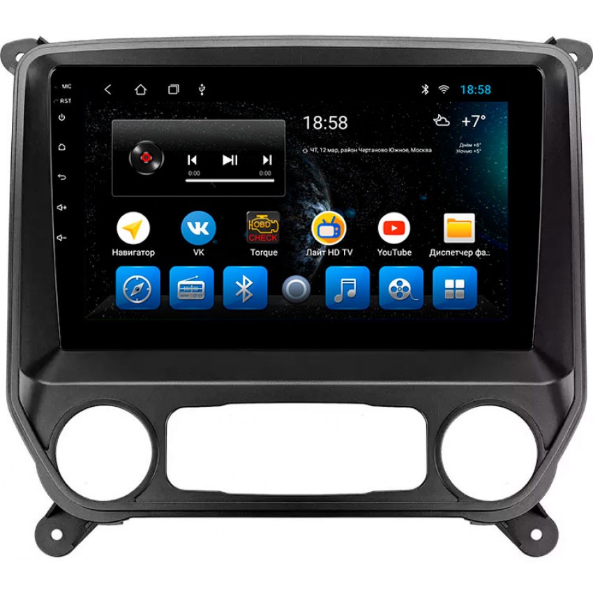 Головное устройство Mankana BS-09016 для Chevrolet Silverado и GMC Sierra K2XX на OS Android, Экран 10,1"