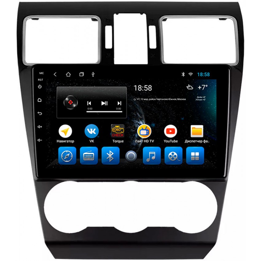 Головное устройство Mankana BS-09243 для Subaru Forester SJ, Impreza, XV 12-18г на OS Android, Экран 9"