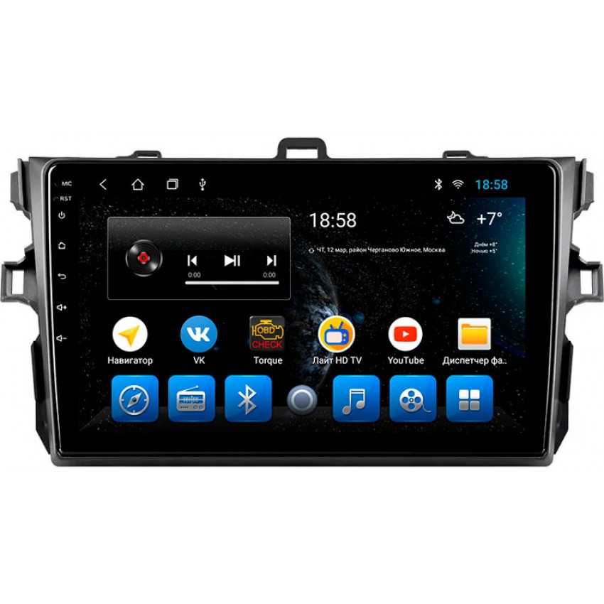 Головное устройство Mankana BS-09184 для Toyota Corolla 06-13г на OS Android, Экран 9"