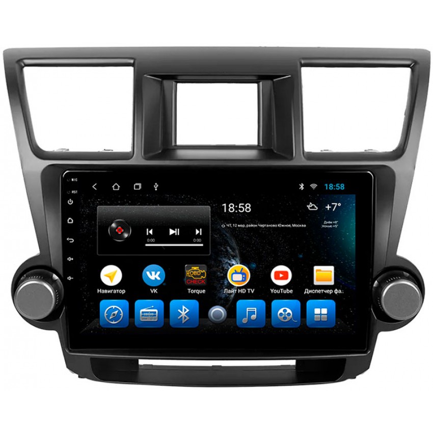 Головное устройство Mankana BS-10270 для Toyota Highlander XU40 07-13г на OS Android, Экран 10,1"