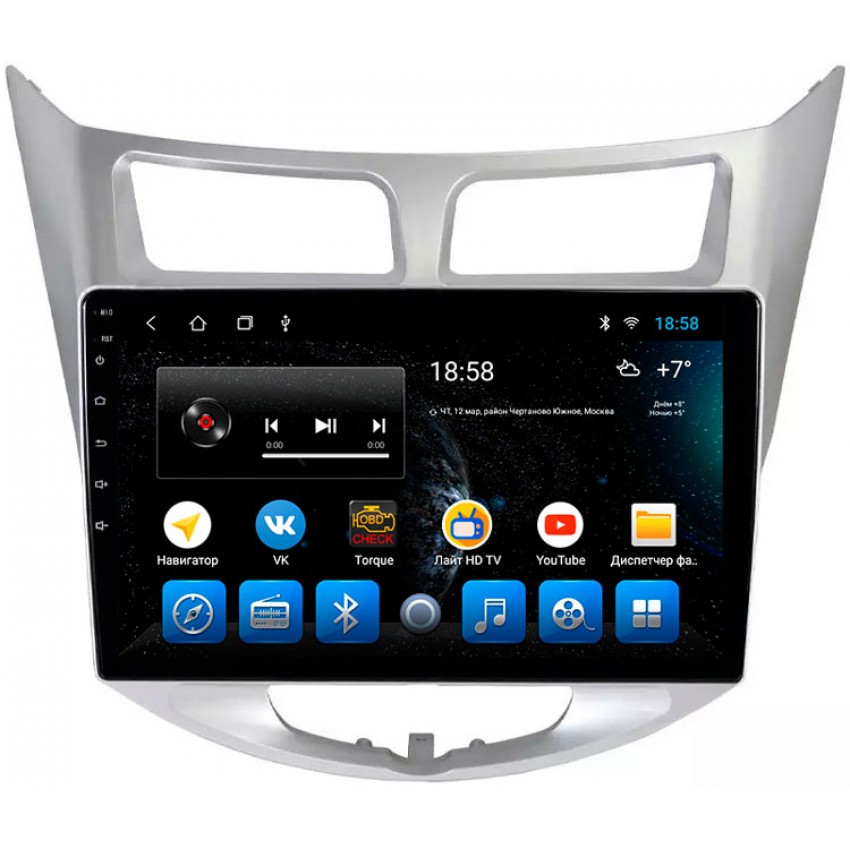 Головное устройство Mankana BS-10185 для Hyundai Solaris I 10-17г на OS Android, Экран 10,1"