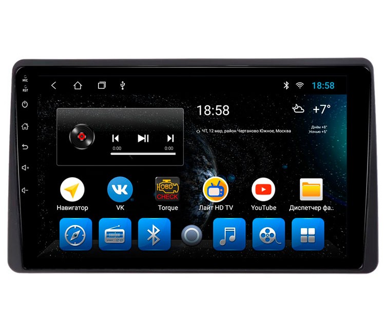 Головное устройство Mankana BS-10155 для Renault Duster II, Arkana 15-20г на OS Android, Экран 10,1"