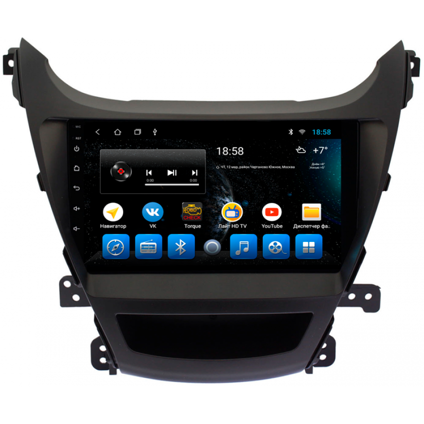 Головное устройство Mankana BS-09340 для Hyundai Elantra 14-16г, Avante V на OS Android, Экран 9"