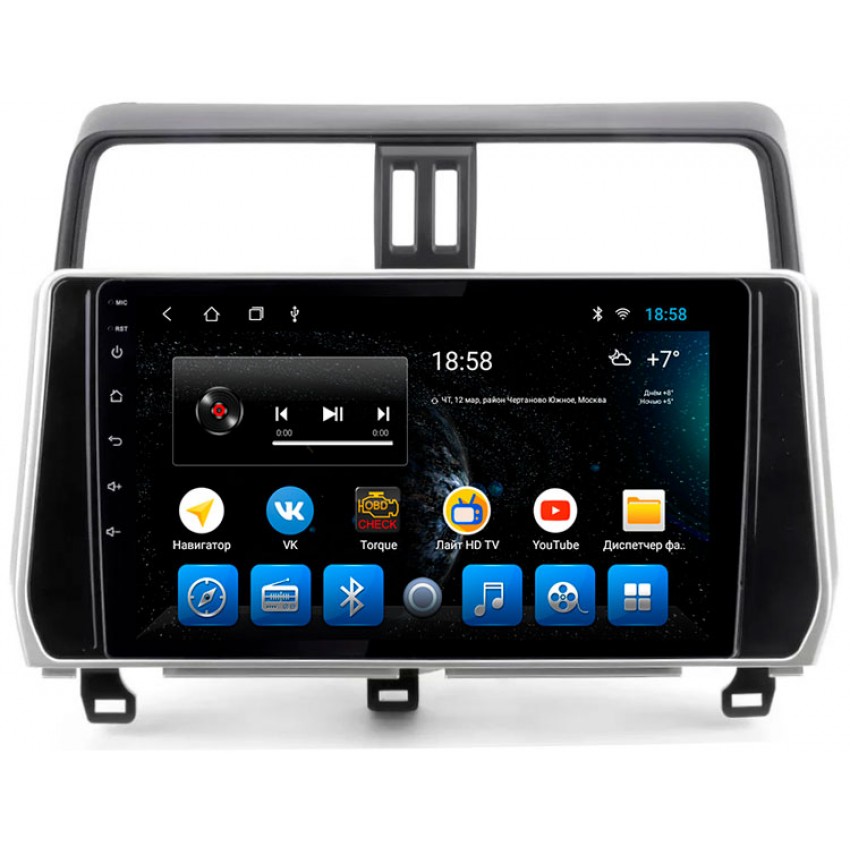 Головное устройство Mankana BS-10166 для Toyota LC Prado 150 17-24г на OS Android, Экран 10,1"