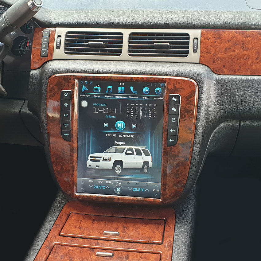 Мультимедийная система Mankana BST-12061 в стиле Тесла для Chevrolet Tahoe GMT900 на OS Android, Экран 12"