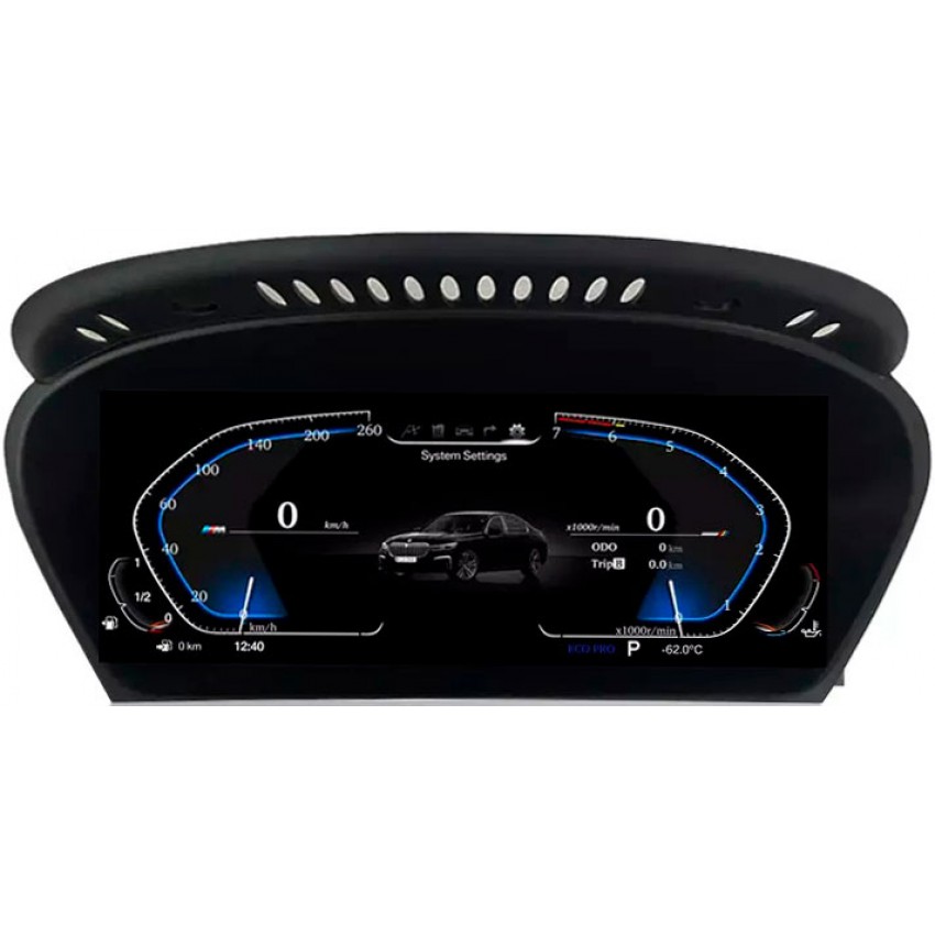 Электронная инструментальная панель приборов для BMW X5 E70 06-13 / X6 E71 07-14 на OS Linux, Экран 12,3"
