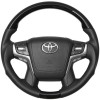 Руль для Toyota Land Cruiser 200 2007-2021 с анатомией, черный лак