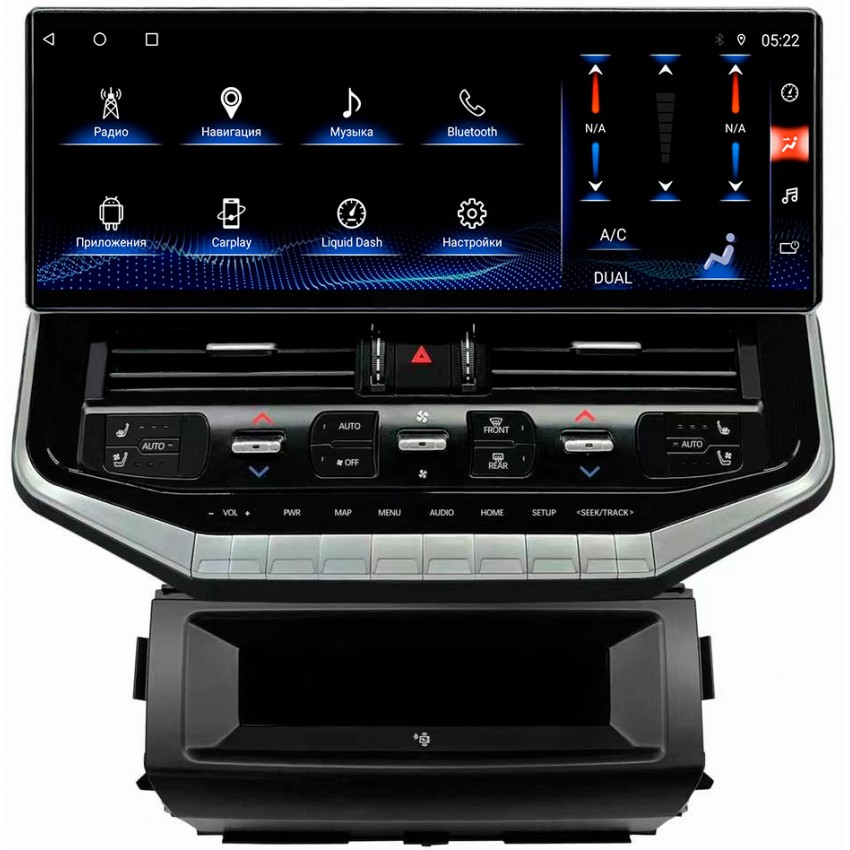 Мультимедийная система Mankana BSL-16821 в стиле "LC300" для Toyota LC 200 07-15г на OS Android, Экран 16,2"