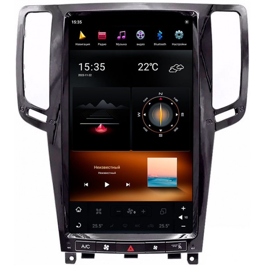 Мультимедийная система Mankana BST-1820X в стиле Tesla для Infiniti G V36 06-13г на OS Android, Экран 13,6"