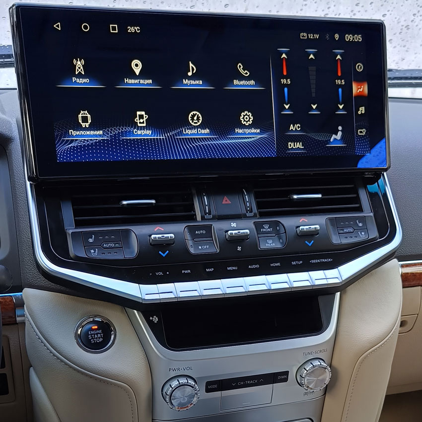 Мультимедийная система Mankana BSL-16755 в стиле "LC300" для Toyota LC 200 15-21г на OS Android, Экран 16,2"