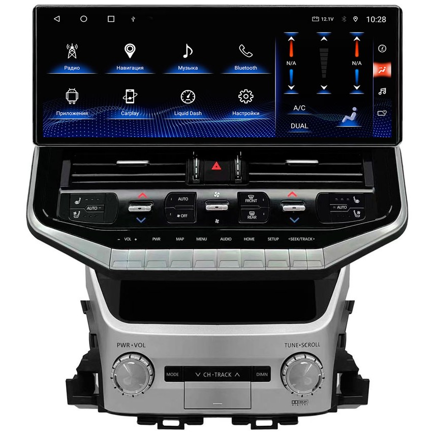 Мультимедийная система Mankana BSL-16755 в стиле "LC300" для Toyota LC 200 15-21г на OS Android, Экран 16,2"