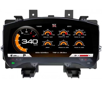 Электронная инструментальная панель приборов для Nissan GT-R R35 2007-2024