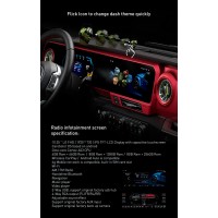 Мультимедийная система и панель приборов CaRobotor J-Max Pro для Jeep Wrangler 2018-2023г на OS Android, Экран 17"