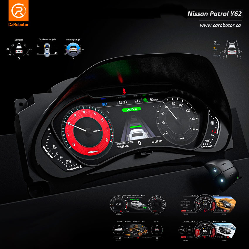 Панель приборов Carobotor для Nissan Patrol Y62 10-23г