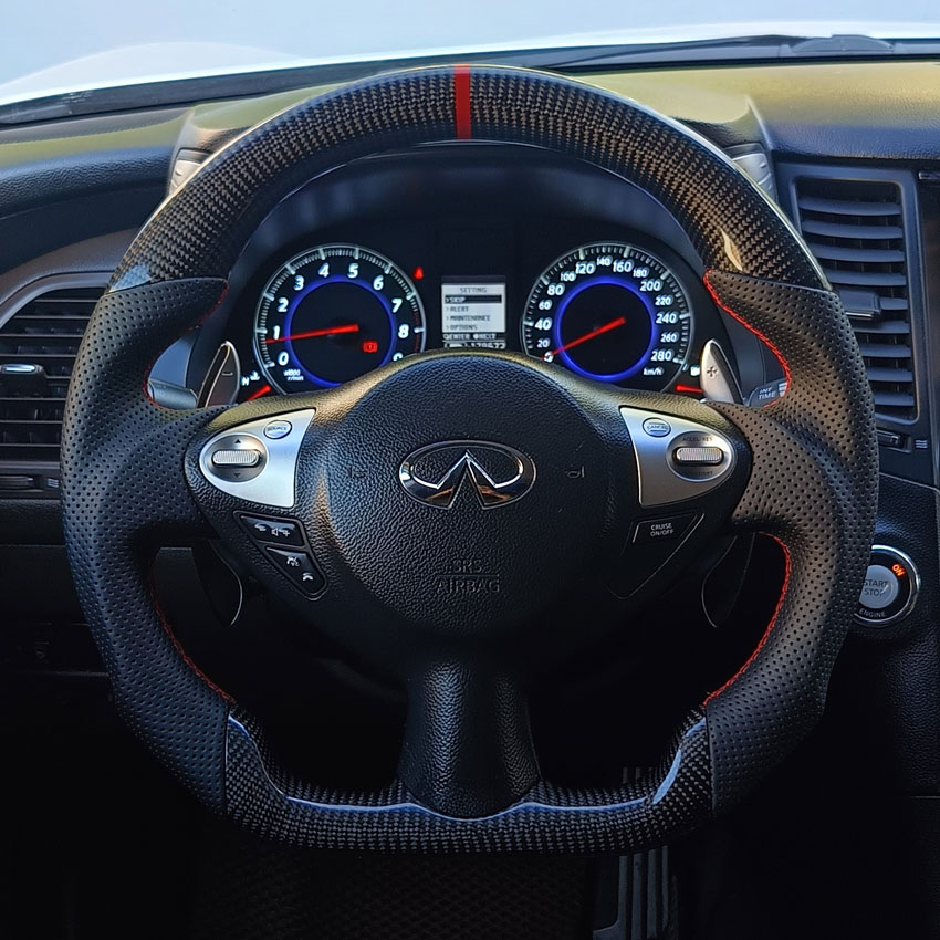 Руль анатомический для Infiniti FX S51, QX70, карбон