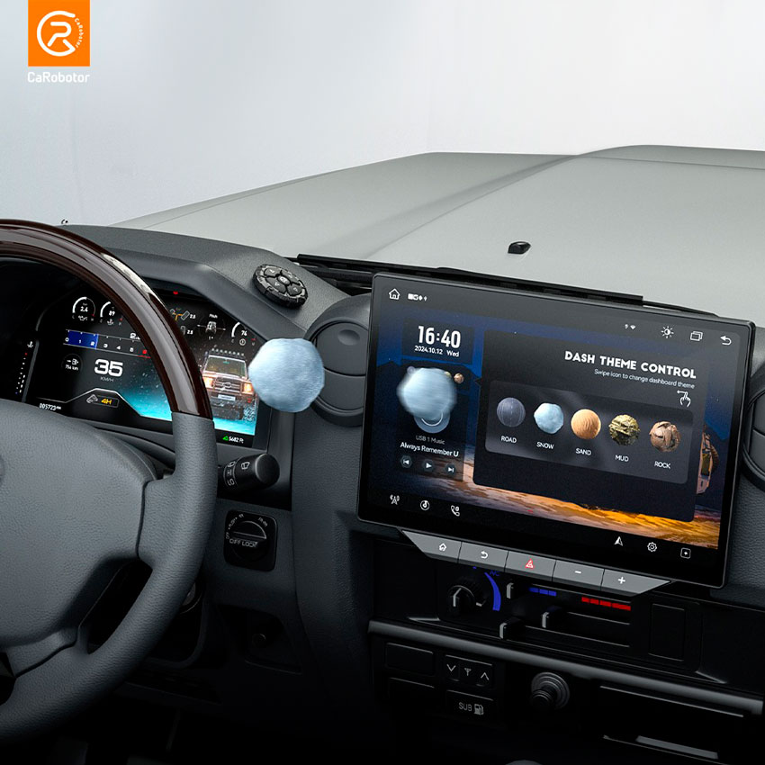 Головное устройство CaRobotor L1 для Toyota LC 70 07-25г на OS Android, Экран 12.1" Головное устройство CaRobotor L1 для Toyota LC 70 07-25г на OS Android, Экран 12.1"