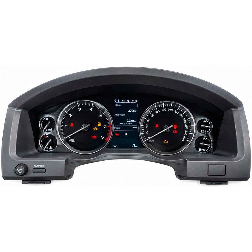 Панель приборов в стиле рестайлинг 2 для Toyota Land Cruiser 200 2007-2015г